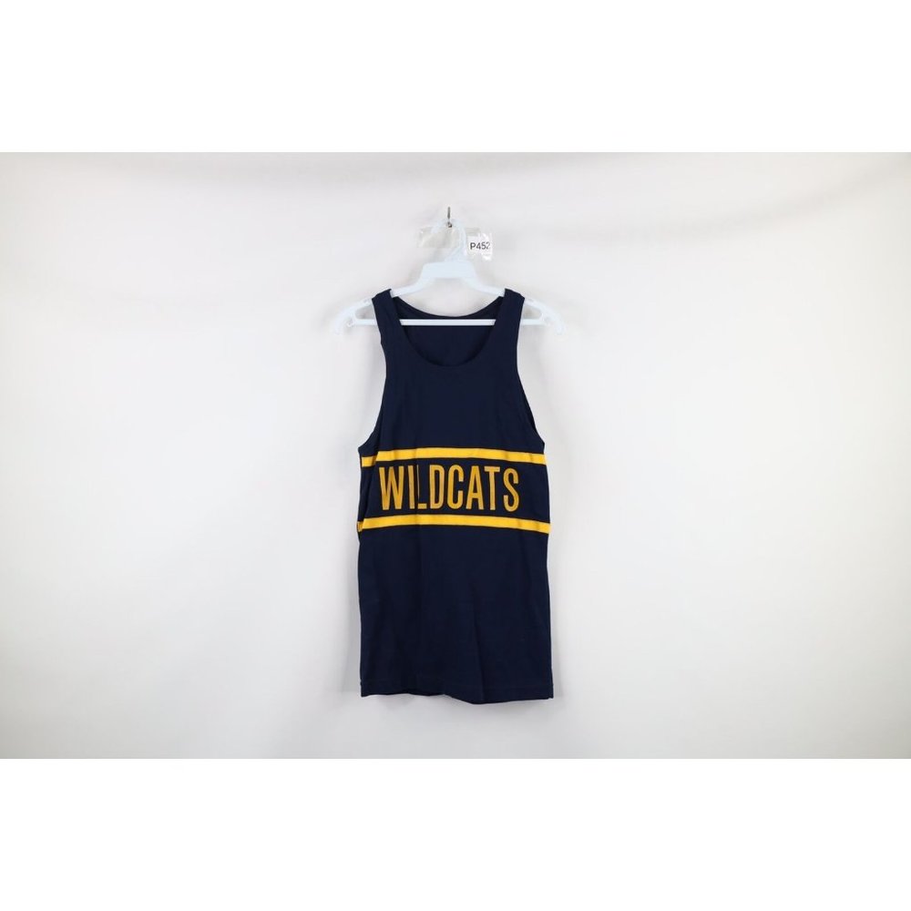 Vintage 70s Felco Mens Small Spell Out Tank Top Singlet Track Jersey Shirt USA